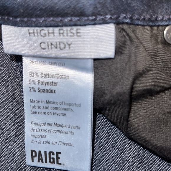 Paige High Rise Cindy Jeans Size 33 Dark Blue. Pre-owned in EUC - Picture 5 of 12